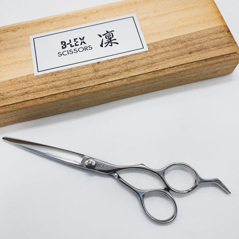 【B-LEX 凜】SD-60 stroke disconnectionストローク シザー オフセット 理容 美容ハサミ 美容師 理容師 右利き 6インチ 中古 sc1490