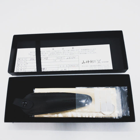 美品【山神剣 YAMAGAMI TSURUGI】AQUA N-MⅡ N-M2 メガネ シザー セニング 美容ハサミ すきばさみ 美容師 理容師 約20% 右利き 6インチ 中古 sc1499