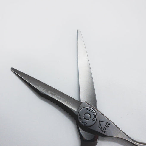 美品【ミズタニシザーズ ミズタニシザーMIZUTANI SCISSORS】ACRO KNIFE Slim Matアクロナイフ シザー オフセット 理容 美容ハサミ 美容師 理容師 右利き 5.8インチ 中古 sc1512
