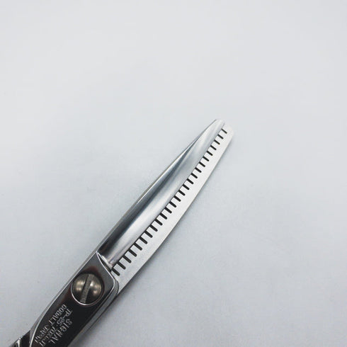 【東京理器 胡蝶】SIGNAL TP-25 70%CUT トリミングシザー 右利き セニング トリマー ペット 5.9インチ 中古 sc1515