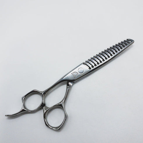 美品【ミズタニシザーズ ミズタニシザーMIZUTANI SCISSORS】Acroleaf WIDE K-25 LEFTY 正刃 オフセット シザー セニング 美容ハサミ すきばさみ 美容師 理容師 約15~25% 左利き 5.8インチ 中古 sc1523