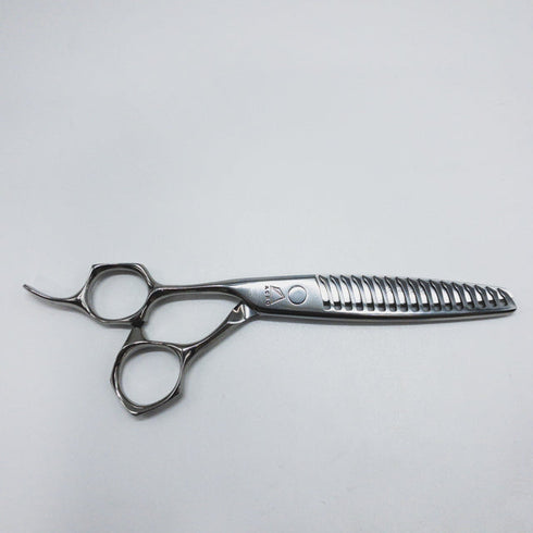 美品【ミズタニシザーズ ミズタニシザーMIZUTANI SCISSORS】Acroleaf WIDE K-25 LEFTY 正刃 オフセット シザー セニング 美容ハサミ すきばさみ 美容師 理容師 約15~25% 左利き 5.8インチ 中古 sc1523
