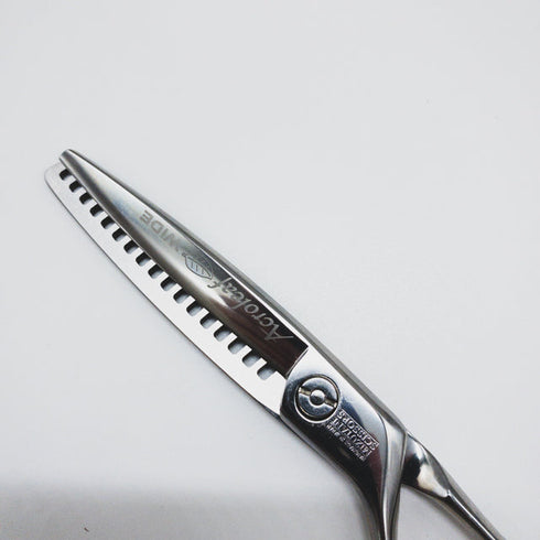 美品【ミズタニシザーズ ミズタニシザーMIZUTANI SCISSORS】Acroleaf WIDE K-25 LEFTY 正刃 オフセット シザー セニング 美容ハサミ すきばさみ 美容師 理容師 約15~25% 左利き 5.8インチ 中古 sc1523