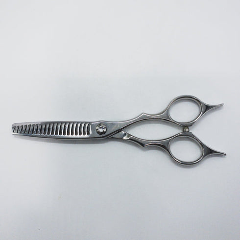 美品【シザーズジャパンSCISSORS JAPAN】QVF25%20i18Y FLOR LSBS加工 メガネ シザー セニング 美容ハサミ すきばさみ 美容師 理容師 約25% 右利き 6インチ 中古 sc1526