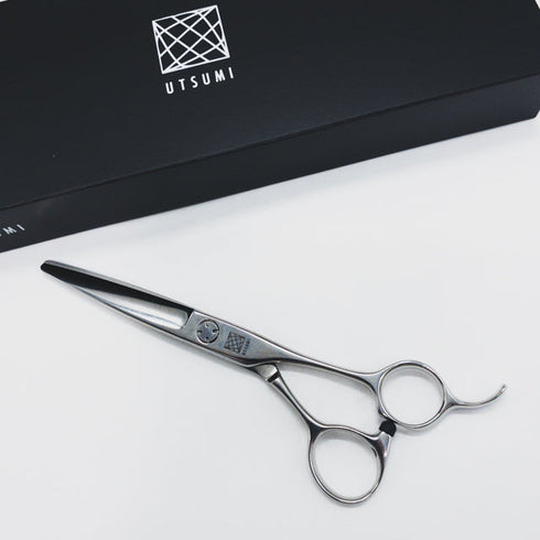 新品未使用【内海ウツミUTSUMI】JYO Clam55/40 シザー オフセット 理容 美容ハサミ 美容師 理容師 右利き 5.5インチ 中古 sc1531
