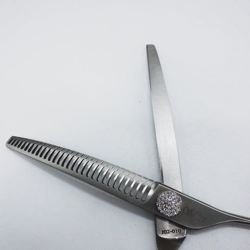 【シルバーラインSilverLine】SLIP-BALI-7530シティカーブブレンダー トリミングシザー 右利き セニング トリマー ペット 7.5インチ 中古 sc1534