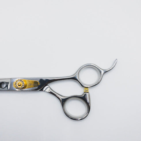 【SilverLineシルバーライン 】穴あきストレートS700 トリミングシザー オフセット 右利き トリマー ペット 7インチ 中古 sc154