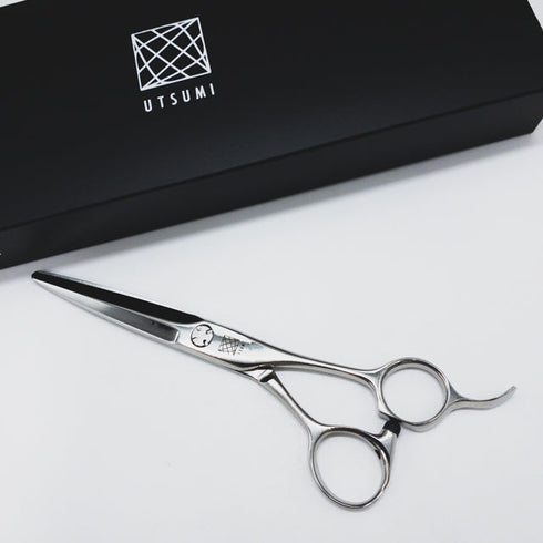 新品未使用【内海ウツミUTSUMI】sword55/20 シザー オフセット 理容 美容ハサミ 美容師 理容師 右利き 5.5インチ 中古 sc1541