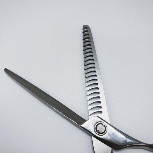 【アメジストAmethyst】アメジスト ブレンディングシザー トリミングシザー 右利き セニング トリマー ペット 7.5インチ 中古 sc1542