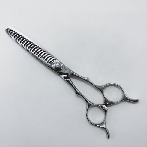 【ナルトシザーズ ナルトシザーNARUTO SCISSORS】四梳きシェアライン メガネ シザー セニング 美容ハサミ すきばさみ 美容師 理容師 約45% 右利き 6インチ 中古 sc1552