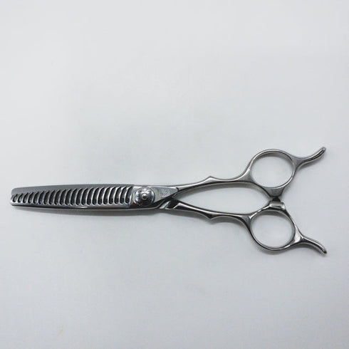 【ナルトシザーズ ナルトシザーNARUTO SCISSORS】四梳きシェアライン メガネ シザー セニング 美容ハサミ すきばさみ 美容師 理容師 約45% 右利き 6インチ 中古 sc1552