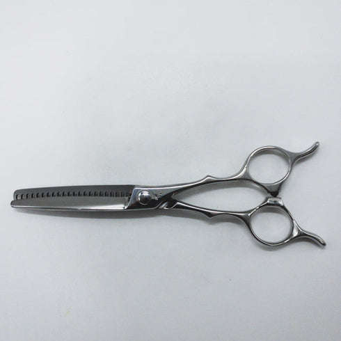 【ナルトシザーズ ナルトシザーNARUTO SCISSORS】四梳きシェアライン メガネ シザー セニング 美容ハサミ すきばさみ 美容師 理容師 約45% 右利き 6インチ 中古 sc1552