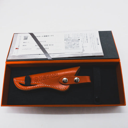 【ミズタニシザーズ ミズタニシザーMIZUTANI SCISSORS】Acroleaf WIDE M-50 メガネ シザー セニング 美容ハサミ すきばさみ 美容師 理容師 約40~50% 右利き 5.8インチ 中古 sc1553