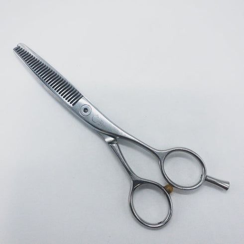 【EZY SCISSORS】ZD30r メガネ シザー セニング 美容ハサミ すきばさみ 美容師 理容師 約20% 右利き 6インチ 中古 sc1558
