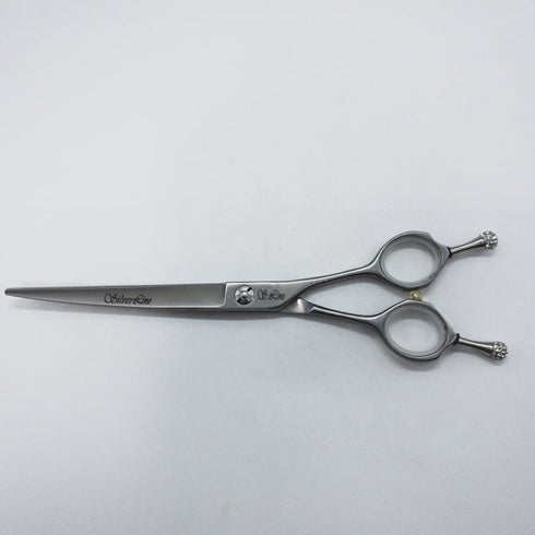 【シルバーラインSilverLine】ALLTC7015ギザ刃カーブバサミ トリミングシザー メガネ 右利き トリマー ペット 7インチ 中古 sc1565