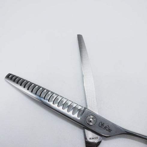 【シルバーラインSilverLine】PANGC7018 パンパン手品カーブ トリミングシザー メガネ 右利き トリマー ペット 7インチ 中古 sc1568