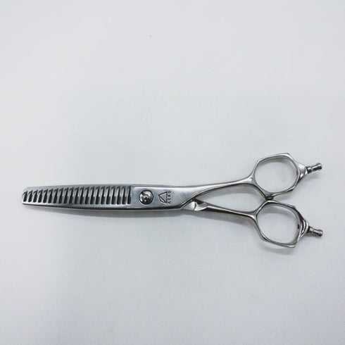 【ミズタニシザーズ ミズタニシザーMIZUTANI SCISSORS】ACRO YURAGI4 メガネ シザー セニング 美容ハサミ すきばさみ 美容師 理容師 約15~20% 右利き 6インチ 中古 sc1569