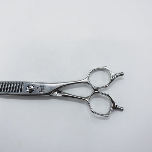 【ミズタニシザーズ ミズタニシザーMIZUTANI SCISSORS】ACRO YURAGI4 メガネ シザー セニング 美容ハサミ すきばさみ 美容師 理容師 約15~20% 右利き 6インチ 中古 sc1569