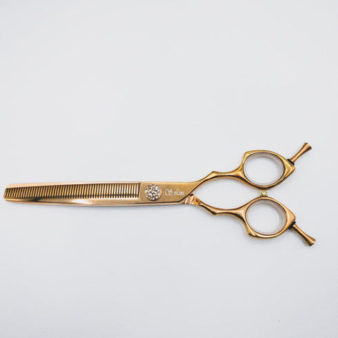 【SilverLineシルバーライン】ERAD7055 消しゴム ゴールド トリミングシザー メガネ 右利き トリマー ペット 7インチ 中古 sc157