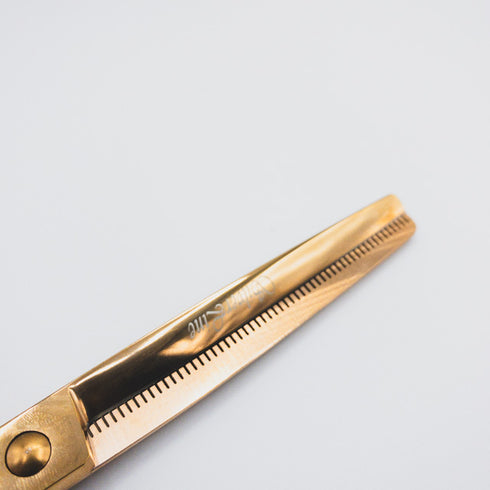 【SilverLineシルバーライン】ERAD7055 消しゴム ゴールド トリミングシザー メガネ 右利き トリマー ペット 7インチ 中古 sc157