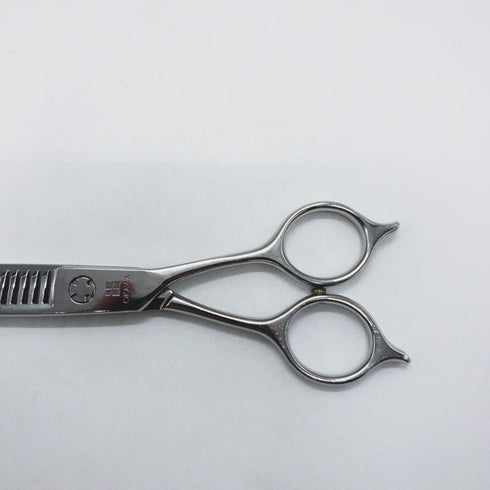 【オオカワプロシザーズ オオカワプロシザーOKAWA PRO SCISSORS】HC212 メガネ シザー セニング 美容ハサミ すきばさみ 美容師 理容師 約20~25% 右利き 5.8インチ 中古 sc1574