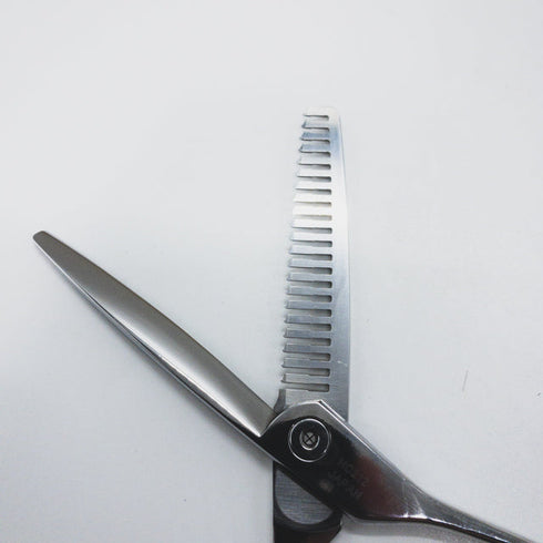 【オオカワプロシザーズ オオカワプロシザーOKAWA PRO SCISSORS】HC212 メガネ シザー セニング 美容ハサミ すきばさみ 美容師 理容師 約20~25% 右利き 5.8インチ 中古 sc1574