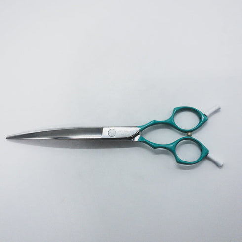 【BEARDS】LOLO-7.5Nパワフルホワイトミントカーブ トリミングシザー メガネ 右利き トリマー ペット 7.5インチ 中古 sc1576