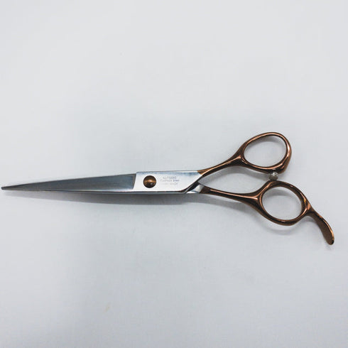 【シルバーラインSilverLine】国民三銃士ノコギリ刃KUTS650 トリミングシザー オフセット 右利き トリマー ペット 6.5インチ 中古 sc1583