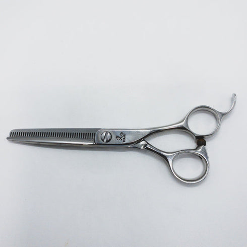 【ヒカリシザーズHIKARI光シザーHIKARI SCISSORS】TRENDYⅢトレンディ3 734 オフセット シザー セニング 美容ハサミ すきばさみ 美容師 理容師 約10% 右利き 6インチ 中古 sc1584