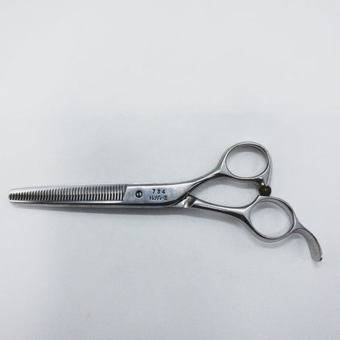 【ヒカリシザーズHIKARI光シザーHIKARI SCISSORS】TRENDYⅢトレンディ3 734 オフセット シザー セニング 美容ハサミ すきばさみ 美容師 理容師 約10% 右利き 6インチ 中古 sc1584