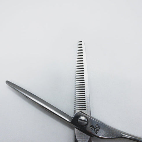 【ヒカリシザーズHIKARI光シザーHIKARI SCISSORS】TRENDYⅢトレンディ3 734 オフセット シザー セニング 美容ハサミ すきばさみ 美容師 理容師 約10% 右利き 6インチ 中古 sc1584