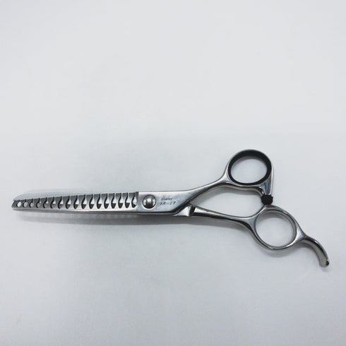 【モルクシザーMork】Goblet SR-17逆刃 オフセット シザー セニング 美容ハサミ すきばさみ 美容師 理容師 約50~60% 右利き 6インチ 中古 sc1588