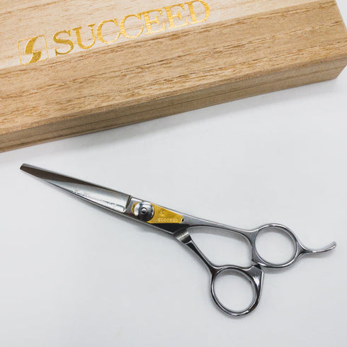美品【サクシードSUCCEED】HEA6.0 ヒートHEAT シザー オフセット 理容 美容ハサミ 美容師 理容師 右利き 6インチ 中古 sc1605