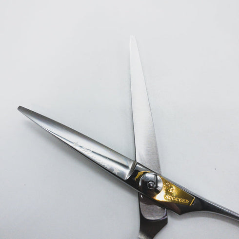 美品【サクシードSUCCEED】HEA6.0 ヒートHEAT シザー オフセット 理容 美容ハサミ 美容師 理容師 右利き 6インチ 中古 sc1605