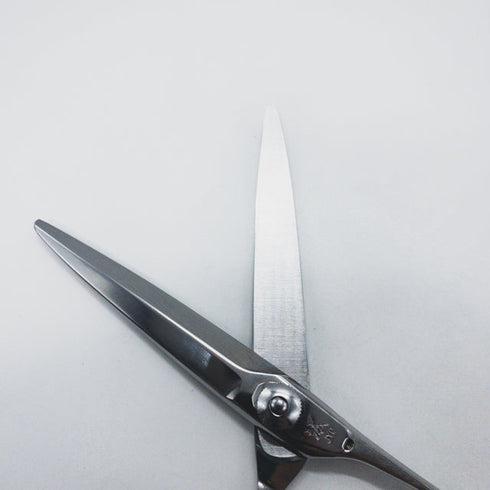 【内海ウツミUTSUMI】城JYO 6.5ドライカット スライド シザー オフセット 理容 美容ハサミ 美容師 理容師 右利き 6.5インチ 中古 sc1629