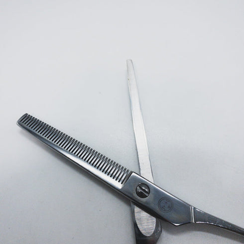 【菊王冠BOB中野製作所】K-442 トリミングシザー 右利き セニング トリマー ペット 6.5インチ 中古 sc1646