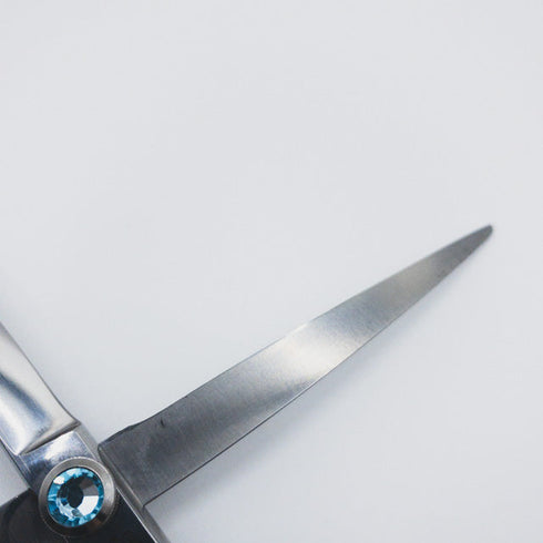 【333ドッグケア333dog care】カラフル カーブシザー トリミングシザー メガネ 右利き トリマー ペット 6.7インチ 中古 sc165