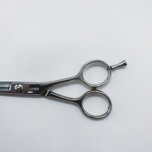 【ヘブンスシザーズ ヘヴンスシザーHEAVENS】WARP-ST55 カーブ シザー メガネ 理容 美容ハサミ 美容師 理容師 右利き 5.5インチ 中古 sc1650