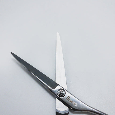 【ヘブンスシザーズ ヘヴンスシザーHEAVENS】WARP-ST55 カーブ シザー メガネ 理容 美容ハサミ 美容師 理容師 右利き 5.5インチ 中古 sc1650