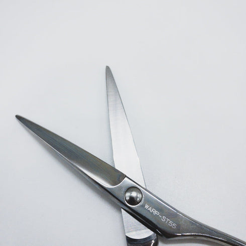 【ヘブンスシザーズ ヘヴンスシザーHEAVENS】WARP-ST55 カーブ シザー メガネ 理容 美容ハサミ 美容師 理容師 右利き 5.5インチ 中古 sc1650