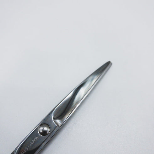 【ヘブンスシザーズ ヘヴンスシザーHEAVENS】WARP-ST55 カーブ シザー メガネ 理容 美容ハサミ 美容師 理容師 右利き 5.5インチ 中古 sc1650