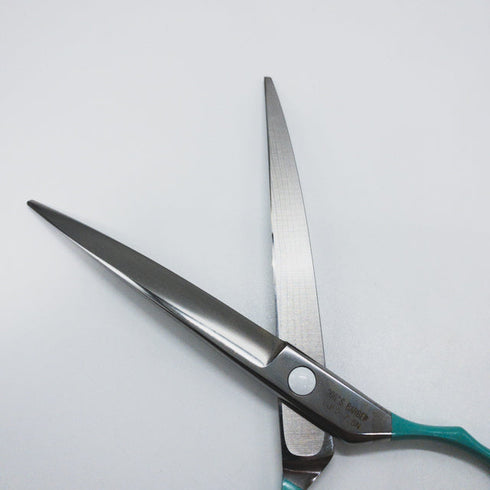 【BEARDS】 LOLO-7.5Nパワフルホワイトミントカーブ トリミングシザー メガネ 右利き トリマー ペット 7.5インチ 中古 sc1652