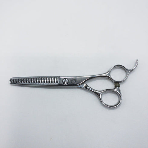 【ヒカリシザーズHIKARI光シザーHIKARI SCISSORS】6032 オフセット シザー セニング 美容ハサミ すきばさみ 美容師 理容師 約40% 右利き 6インチ 中古 sc1657