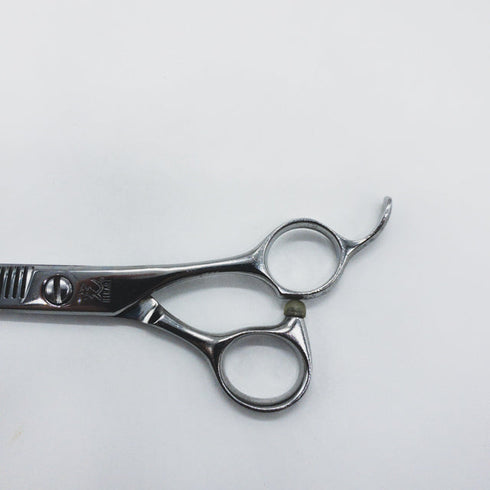【ヒカリシザーズHIKARI光シザーHIKARI SCISSORS】6032 オフセット シザー セニング 美容ハサミ すきばさみ 美容師 理容師 約40% 右利き 6インチ 中古 sc1657