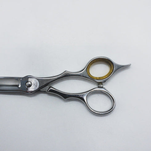 【シザーズジャパンSCISSORS JAPAN】SH060r18 Y Sシリーズ オーバル ドライカット スライド シザー メガネ 理容 美容ハサミ 美容師 理容師 右利き 6インチ 中古 sc1660