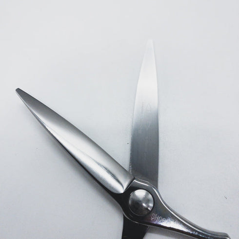 【シザーズジャパンSCISSORS JAPAN】SH060r18 Y Sシリーズ オーバル ドライカット スライド シザー メガネ 理容 美容ハサミ 美容師 理容師 右利き 6インチ 中古 sc1660