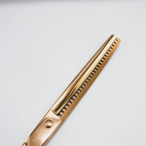 美品【BEARDS】Yurumaruゆるまる カーブ ブレンディング トリミングシザー メガネ 右利き トリマー ペット 8インチ 中古 sc1666