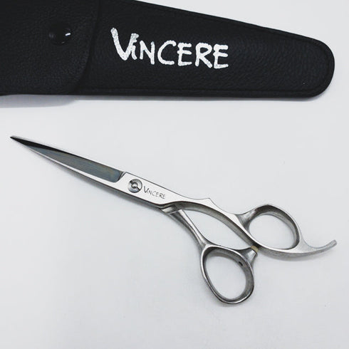 美品【ヴィンチェーレVincere】SP60S特殊粉末鋼 シザー オフセット 理容 美容ハサミ 美容師 理容師 右利き 6インチ 中古 sc1667