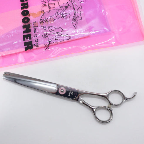 【BEARDS】SAKURA-40 逆刃 トリミングシザー オフセット 右利き トリマー ペット 7インチ 中古 sc1668
