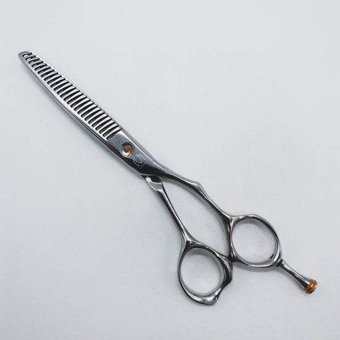 【ミズタニシザーズ ミズタニシザーMIZUTANI SCISSORS】Ichi-Nino-San 4 フィニッシュセニング オフセット シザー セニング 美容ハサミ すきばさみ 美容師 理容師 約15% 右利き 5.8インチ 中古 sc1670